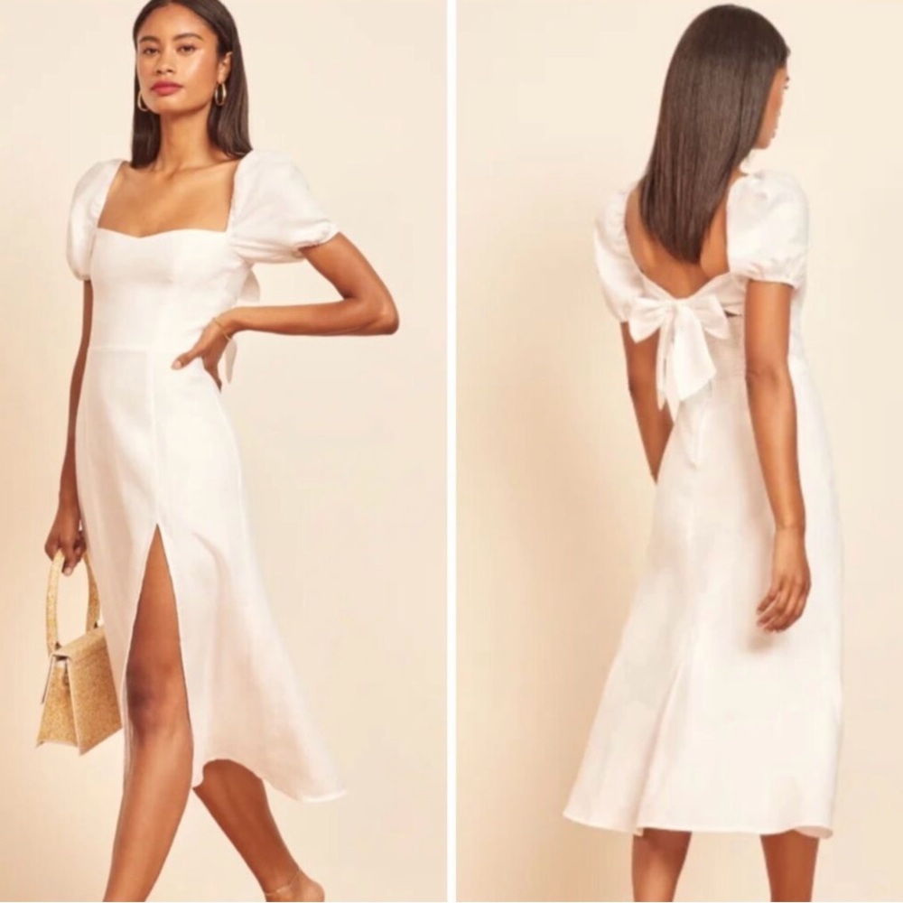 Reformation Denver Linen Dress Size 6
